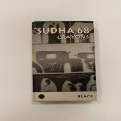 SUDHA 68 DRY CRAYONS- BLACK